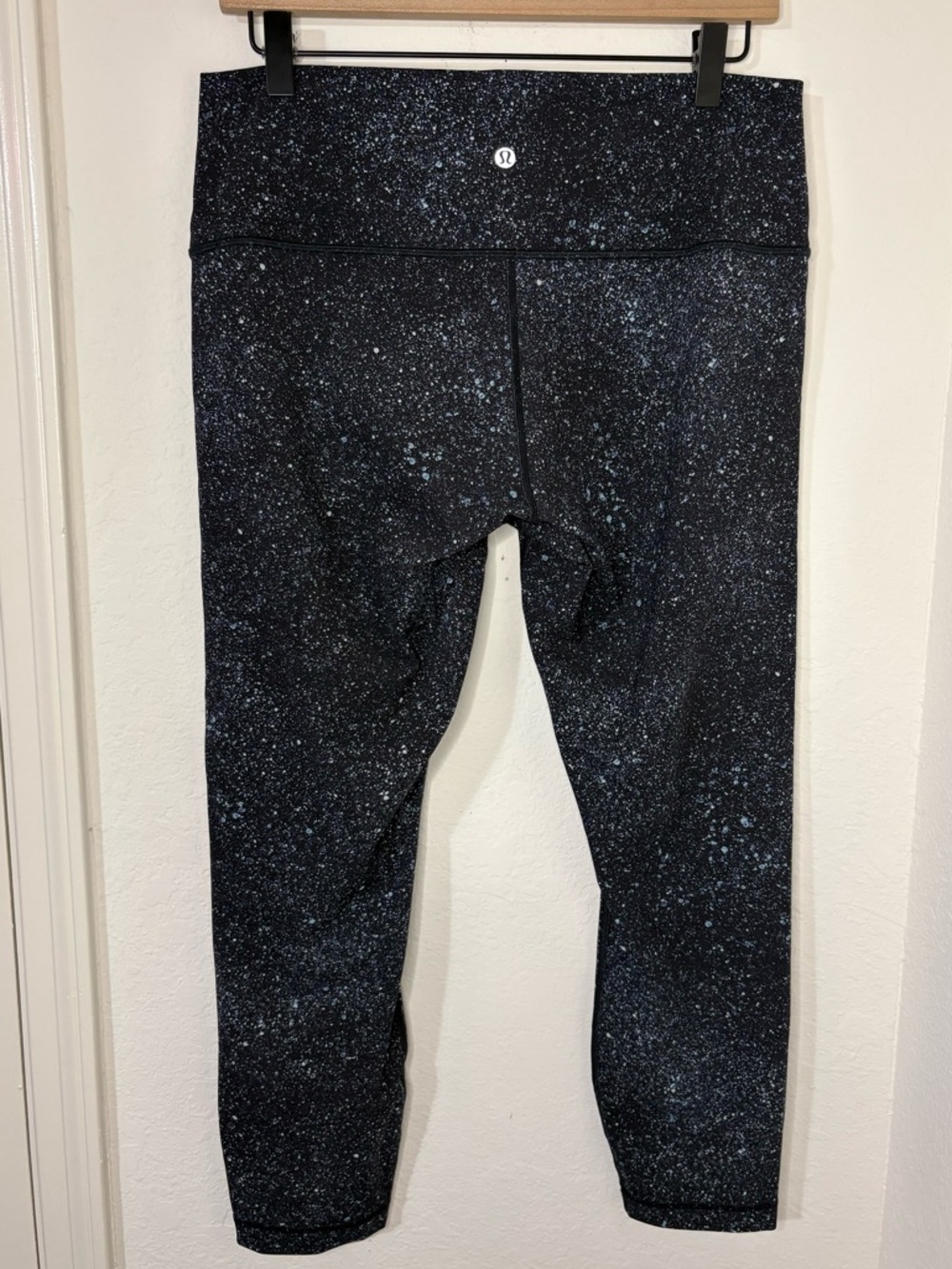 Lululemon Wunder Under Hi-Rise 7/8 Leggings Luxtreme 25" black blue speckled - Picture 2 of 11